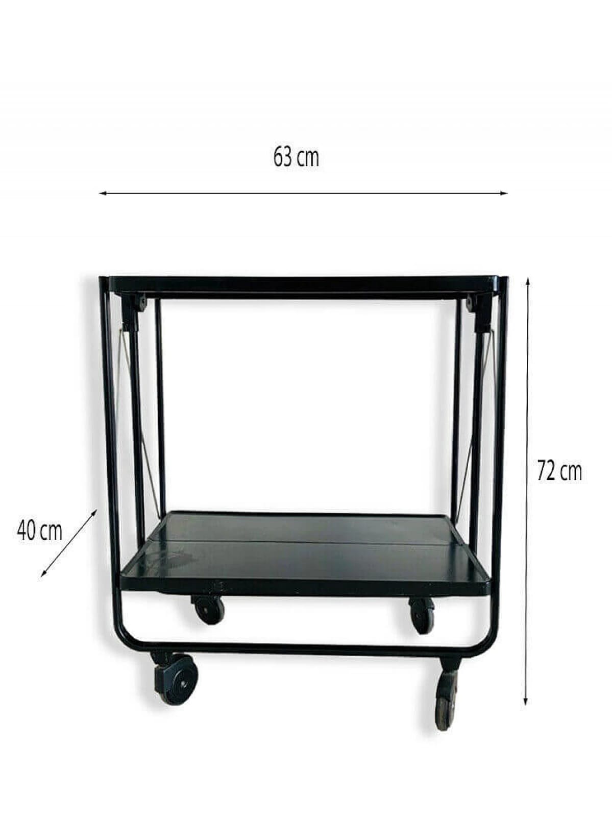 Side Trolley with Wheels