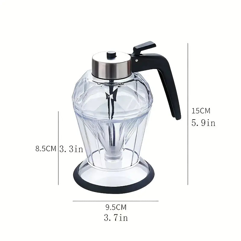 Transparent Glass Honey Dispenser