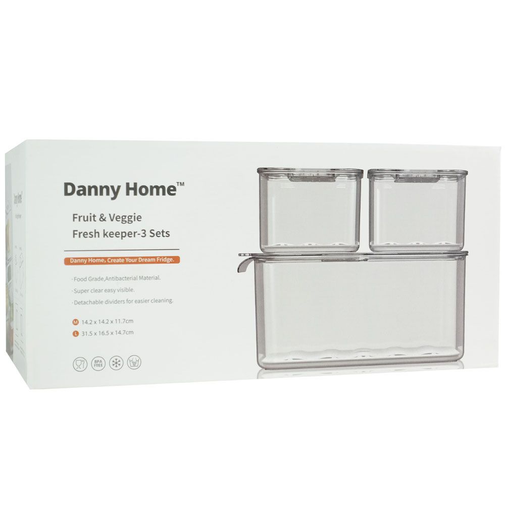 Danny Home Fruit & Veggie Fresh keeper Set of 3