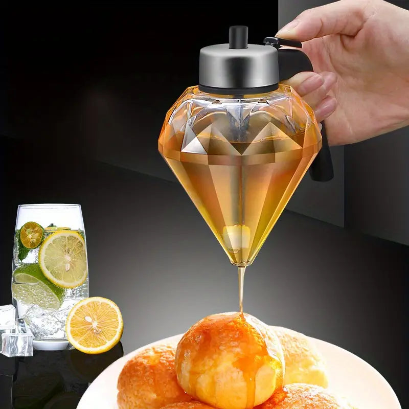 Transparent Glass Honey Dispenser