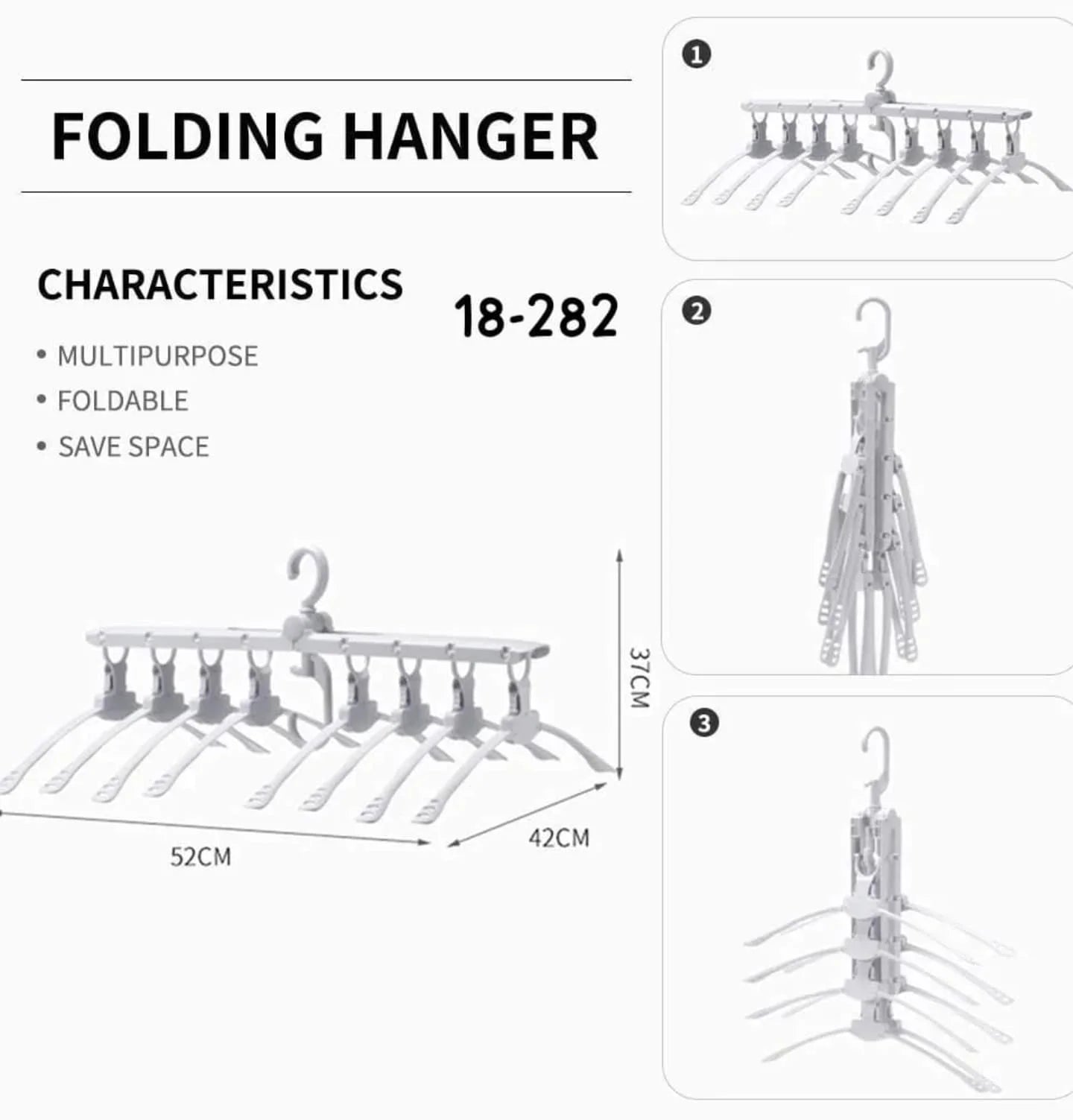 8 Hook Clothes Hanger