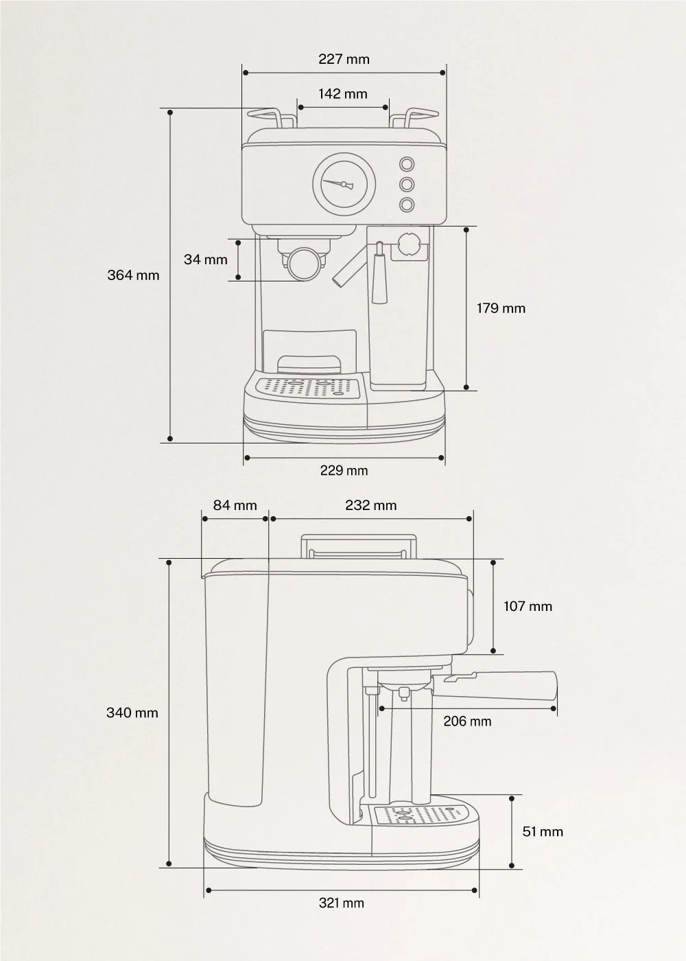 CREATE THERA RETRO PRO Espresso coffee maker
