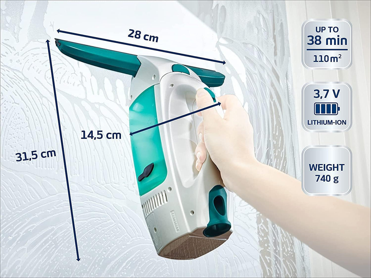 Leifheit Dry & Clean Window Vacuum Cleaner