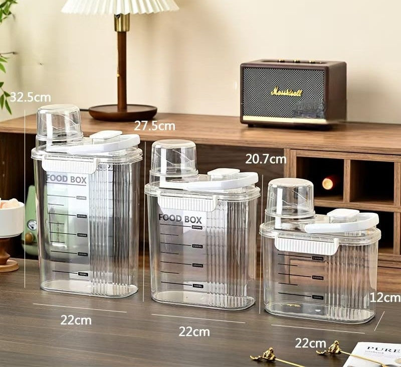 Food Storage Containers with Measuring Cup