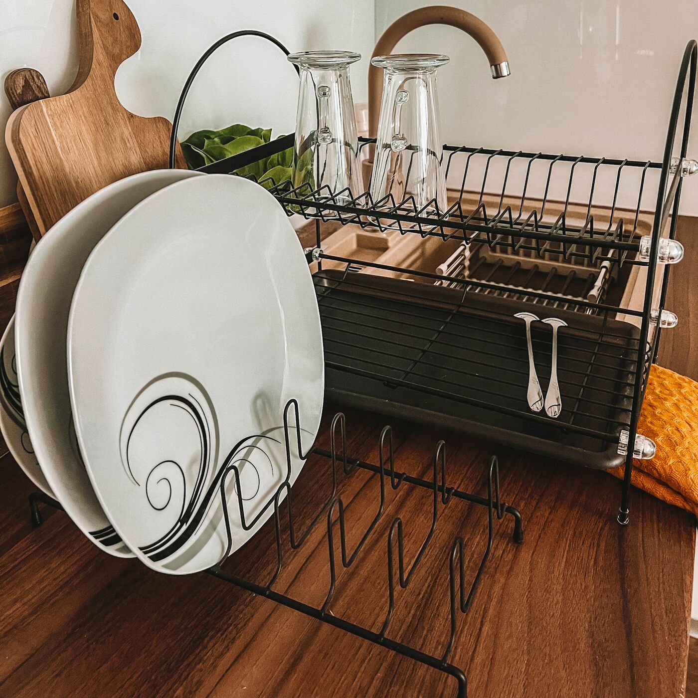Metal Pot Lid Organizer Rack