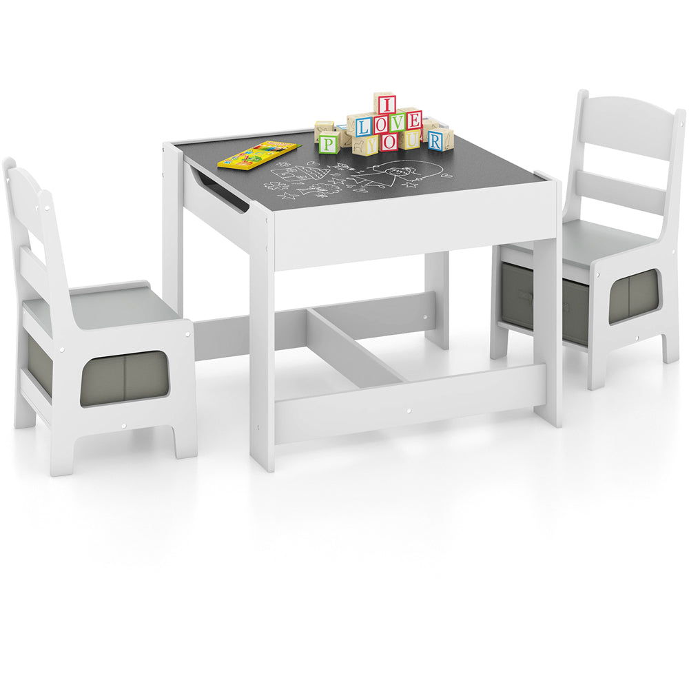 WOLTU Table and Chairs Set with Storage Boxes (Z-TCS004)