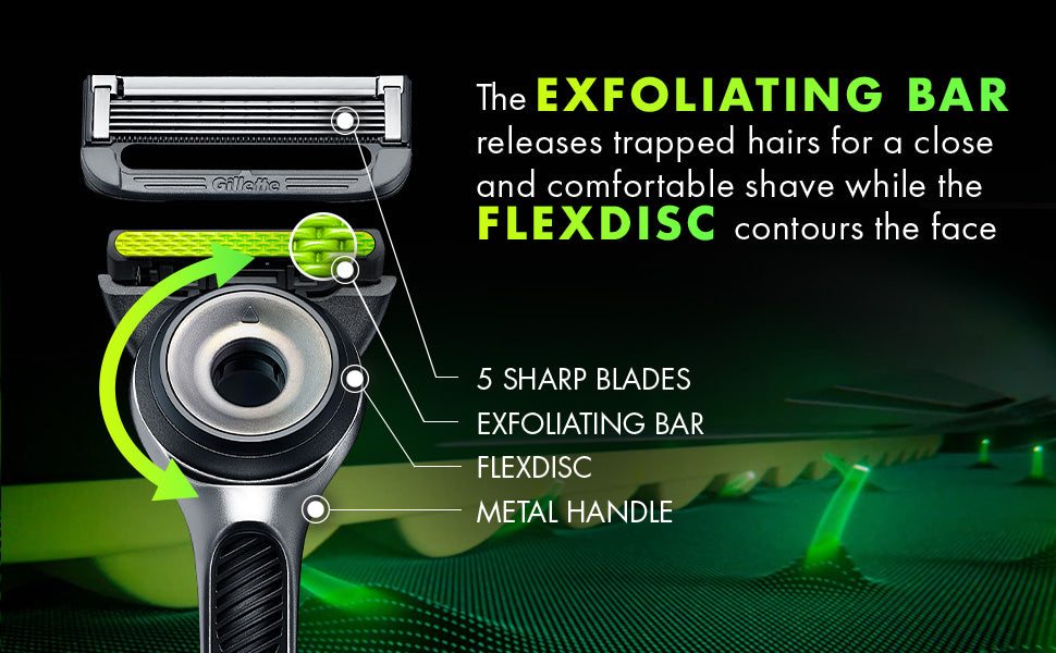 Gillette Labs Mens Razor with Exfoliating Bar
