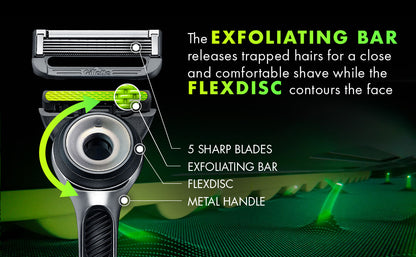 Gillette Labs Mens Razor with Exfoliating Bar