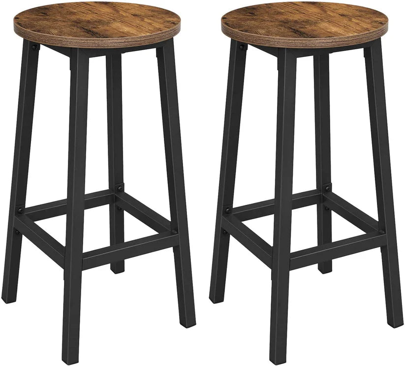 VASAGLE Set of 2 Counter Chair LBC032B01