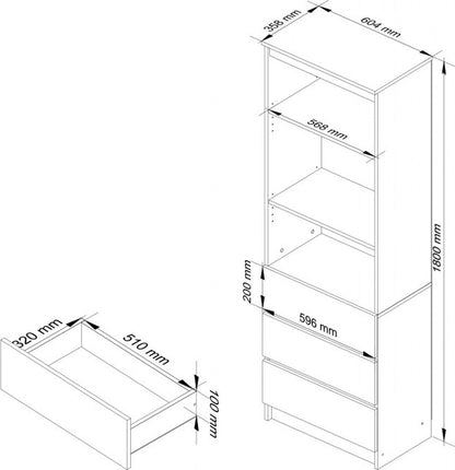 Modern Minimalist Bookcase