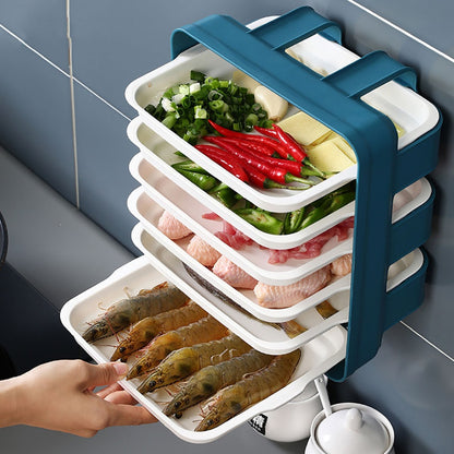 Kitchen Preparation Plates Set Rack