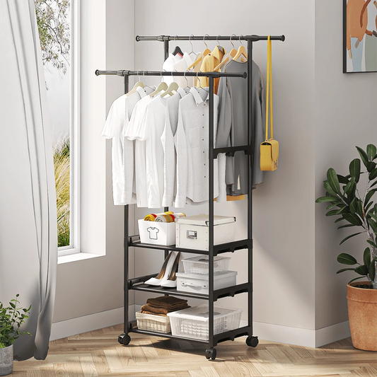 3 layer standing cloth rack