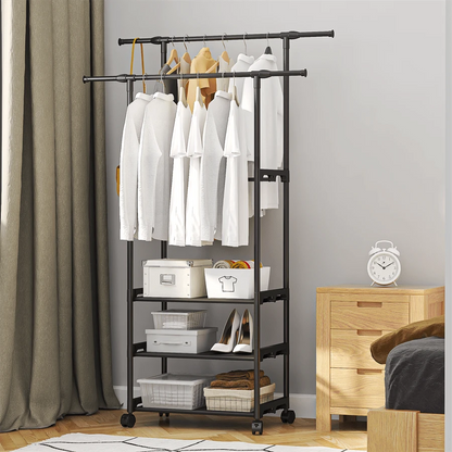 3 layer standing cloth rack