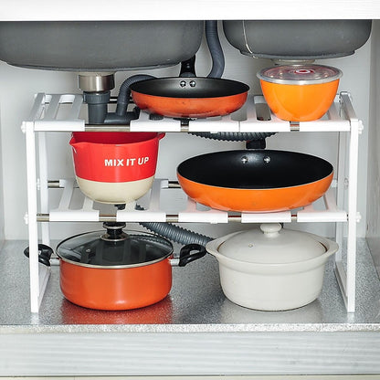 Kitchen Sink Expandable Storage Rack