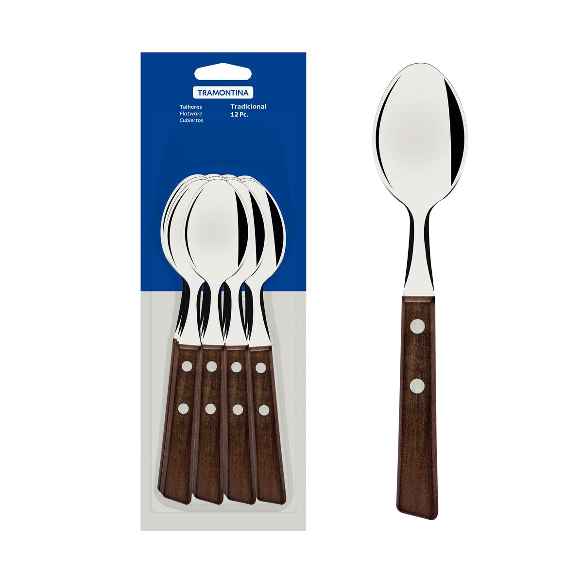 Tramontina 12-Piece Traditional Wooden Spoon Set1