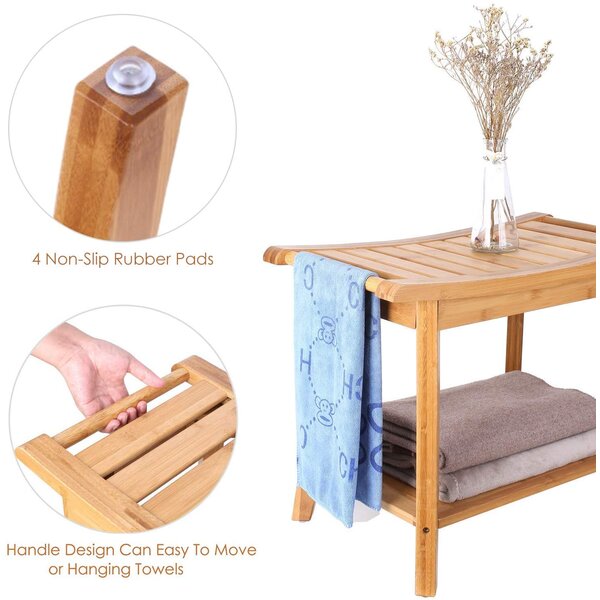 Bamboo Bathroom Stool