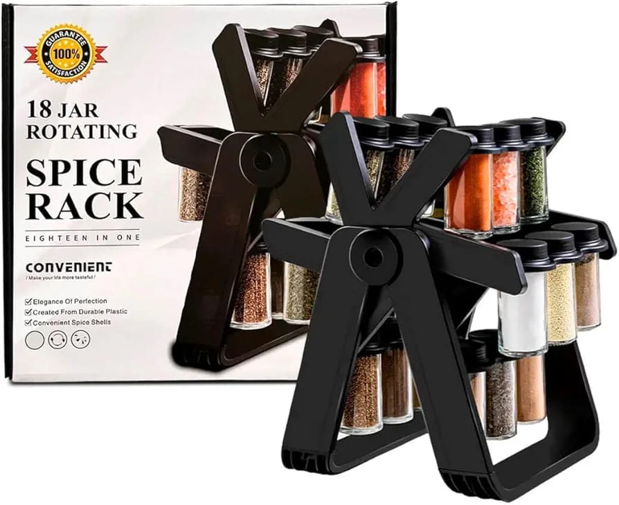 18 Jar Rotating Spice Rack