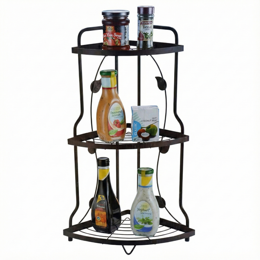 3-Tier Multifunctional Corner Storage Rack