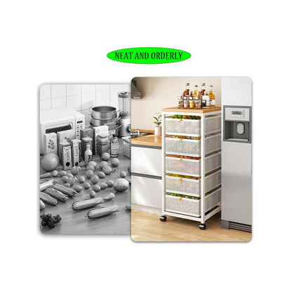 Mesh Storage Organizer with Pull-Out Baskets