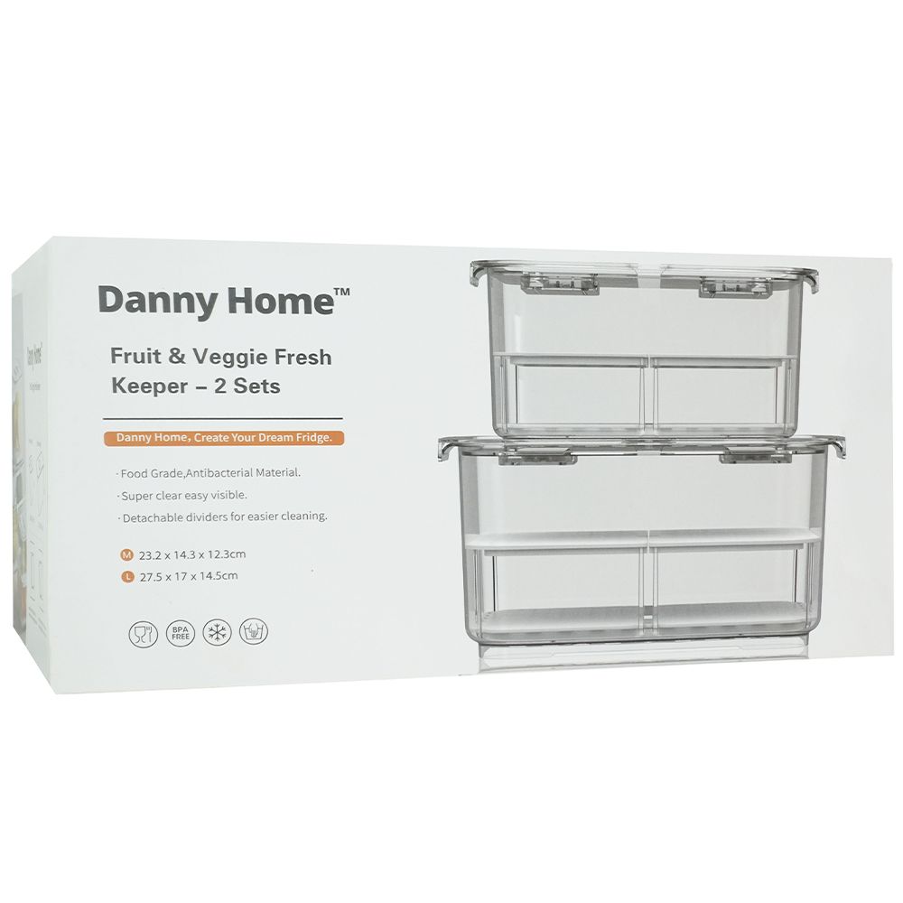 Danny Home Fruit & Veggie Fresh Keeper - Set of 2
