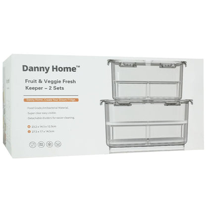 Danny Home Fruit & Veggie Fresh Keeper - Set of 2