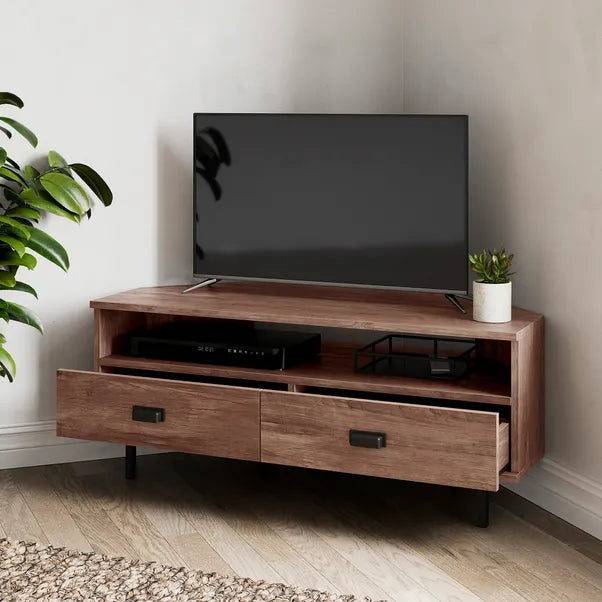 Fulton Pine Effect Corner TV Unit
