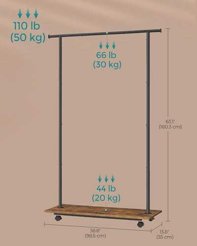 SONGMICS Portable Clothes Rack