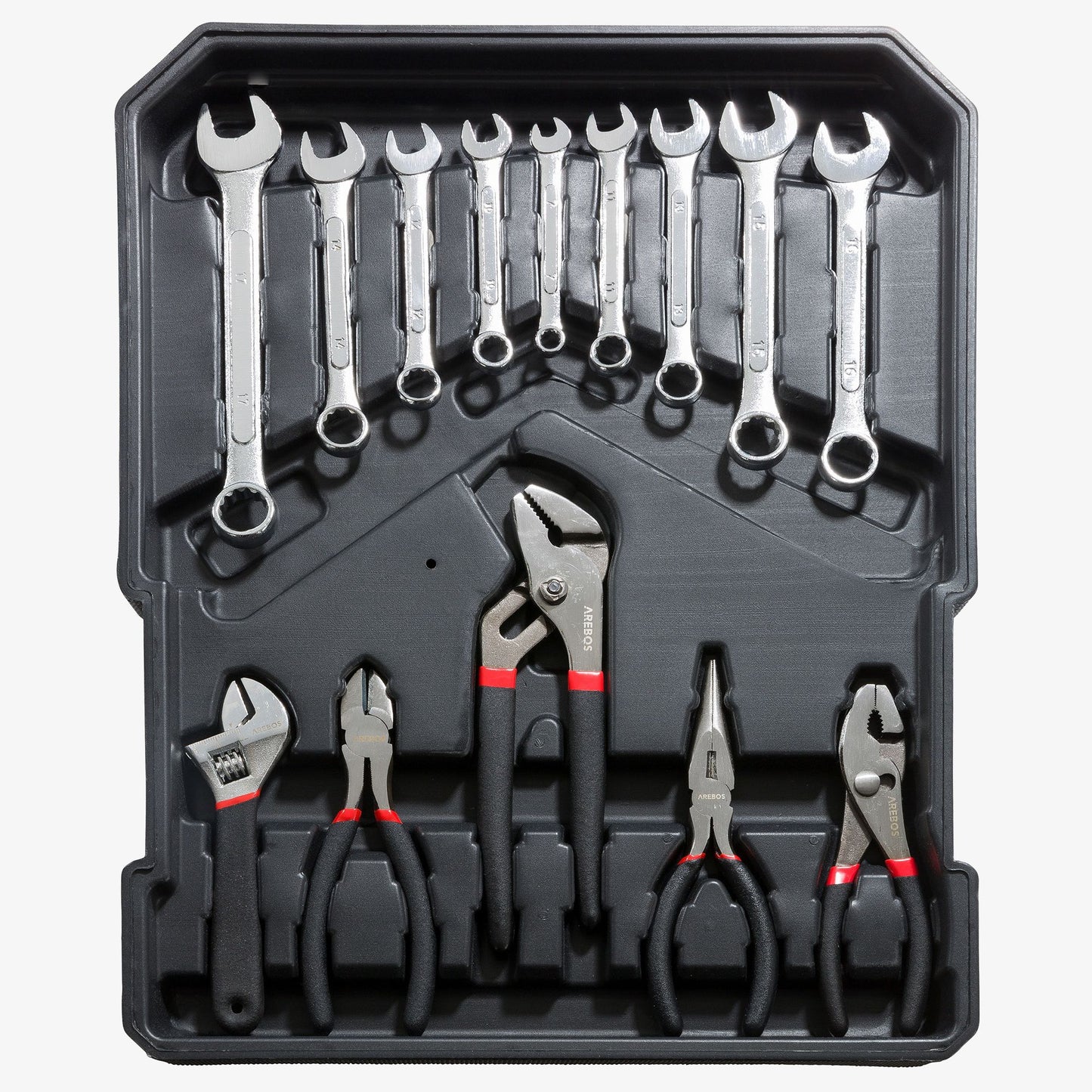 AREBOS 1200 Piece Aluminum Tool Case