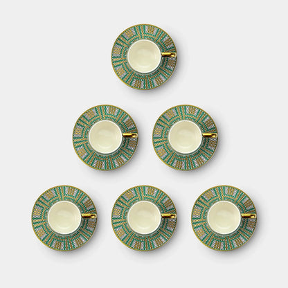 Marrakech Mosaic Coffee Cup Set - 6 Pieces