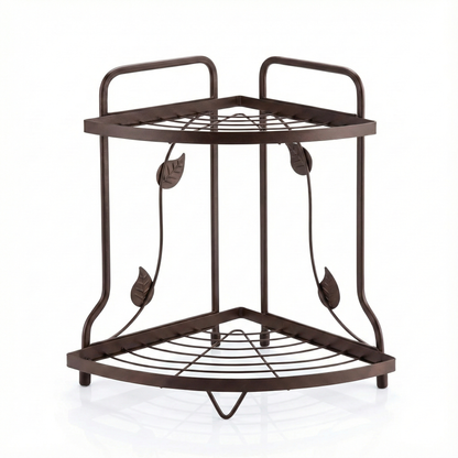 2-Tier Multifunctional Corner Rack