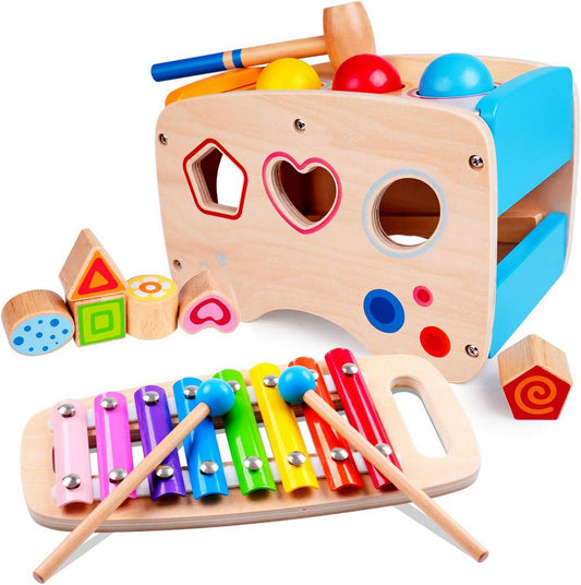 3 in 1 Wooden Educational Set