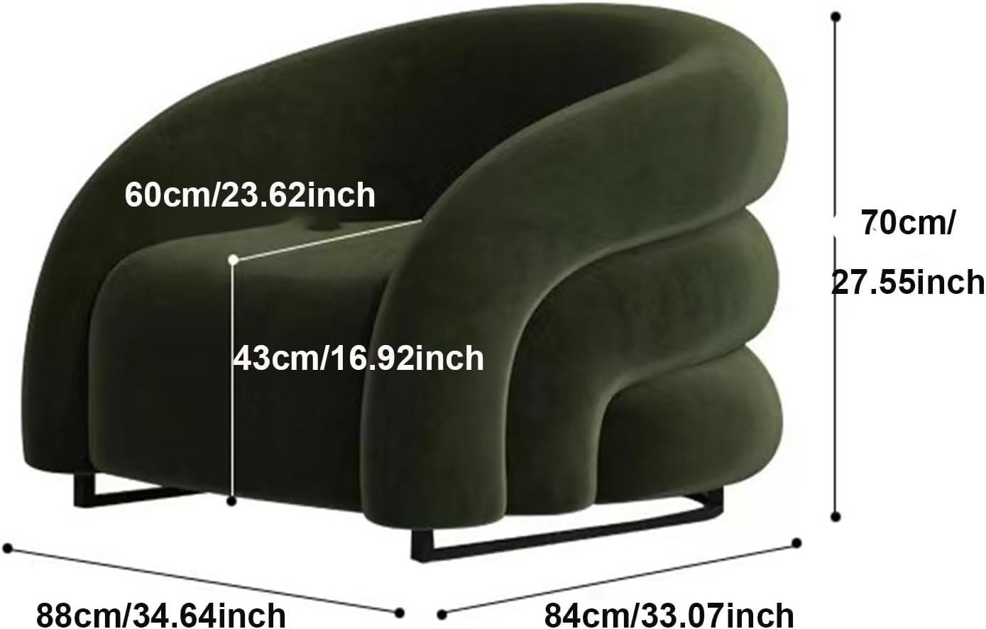 Flannel Living Room Chair