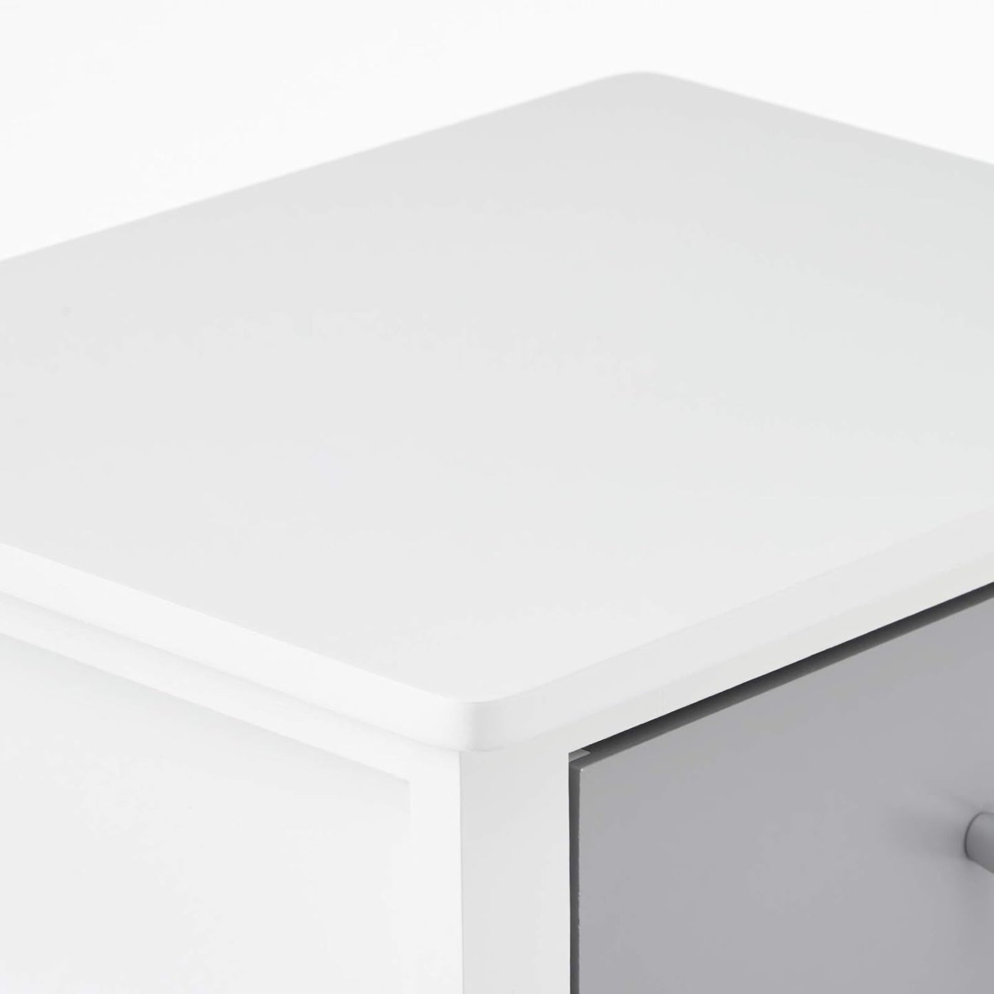 WOLTU White Wooden Bedside Table (TS117WS)