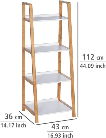 Modern 4-Tier Wooden Shelf