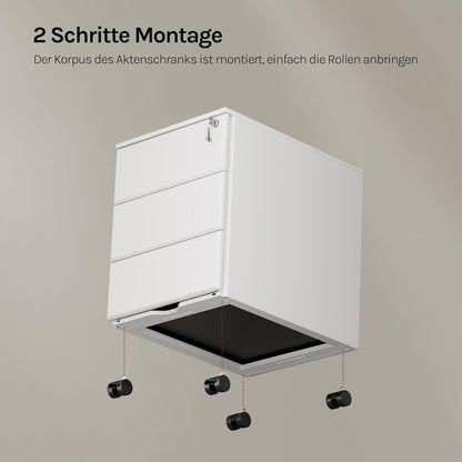 WOLTU Metal Rolling Container (SK024WS)