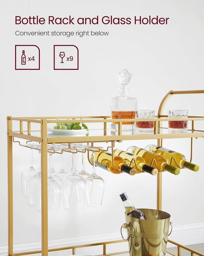 VASAGLE Bar Cart LRC090A03