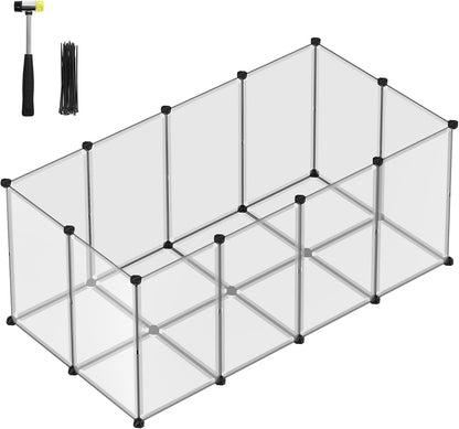 SONGMICS Pet Playpen with Floor LPC007W01