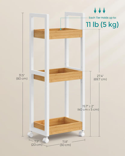 SONGMICS Small Shelf Storage Unit BCB083N02