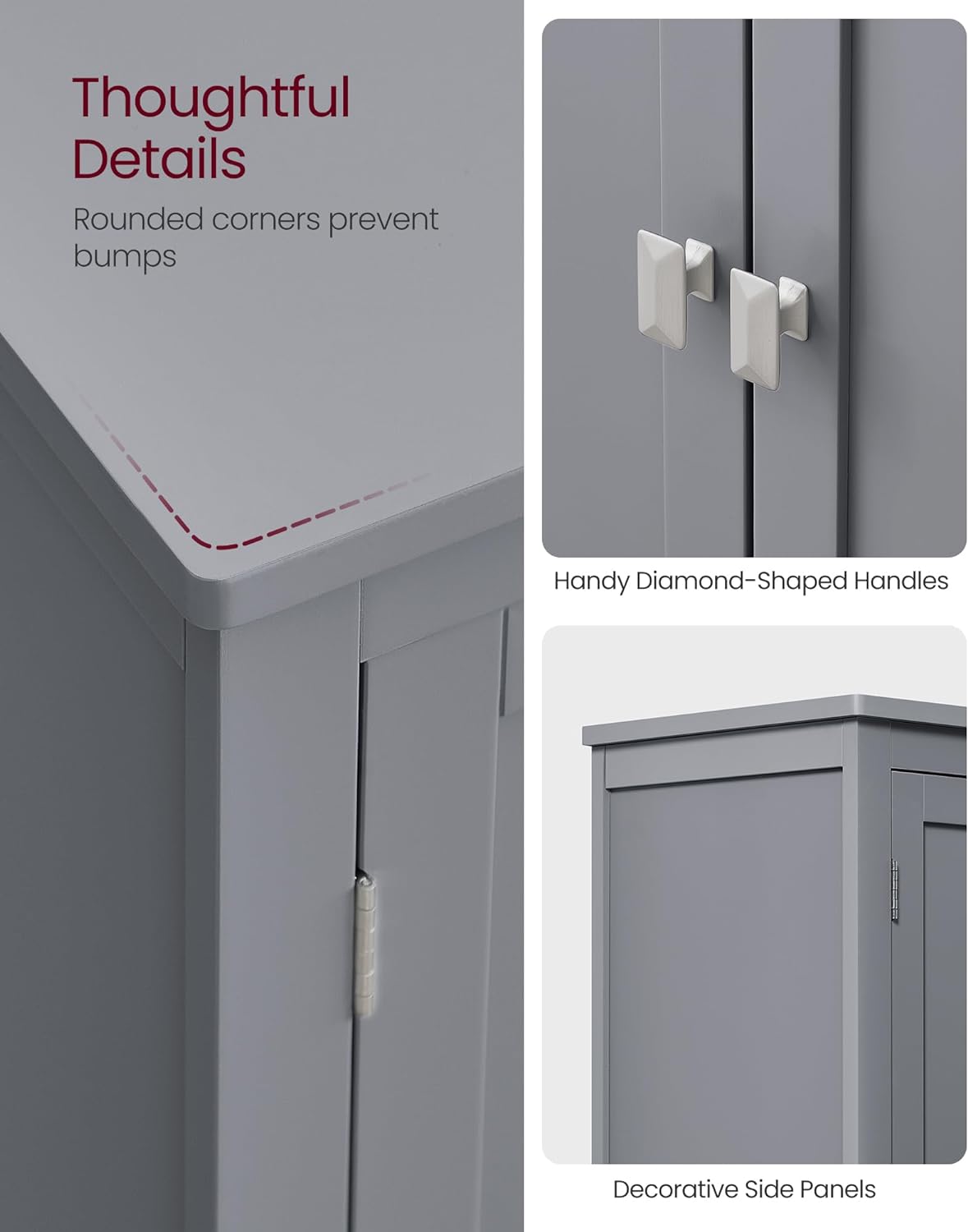 VASAGLE Bathroom Floor Storage Cabinet