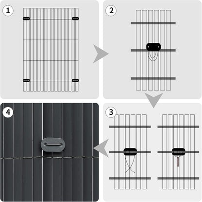 WOLTU PVC Privacy Screen Mat