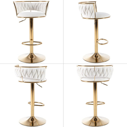Set of 2 Modern Adjustable Barstools