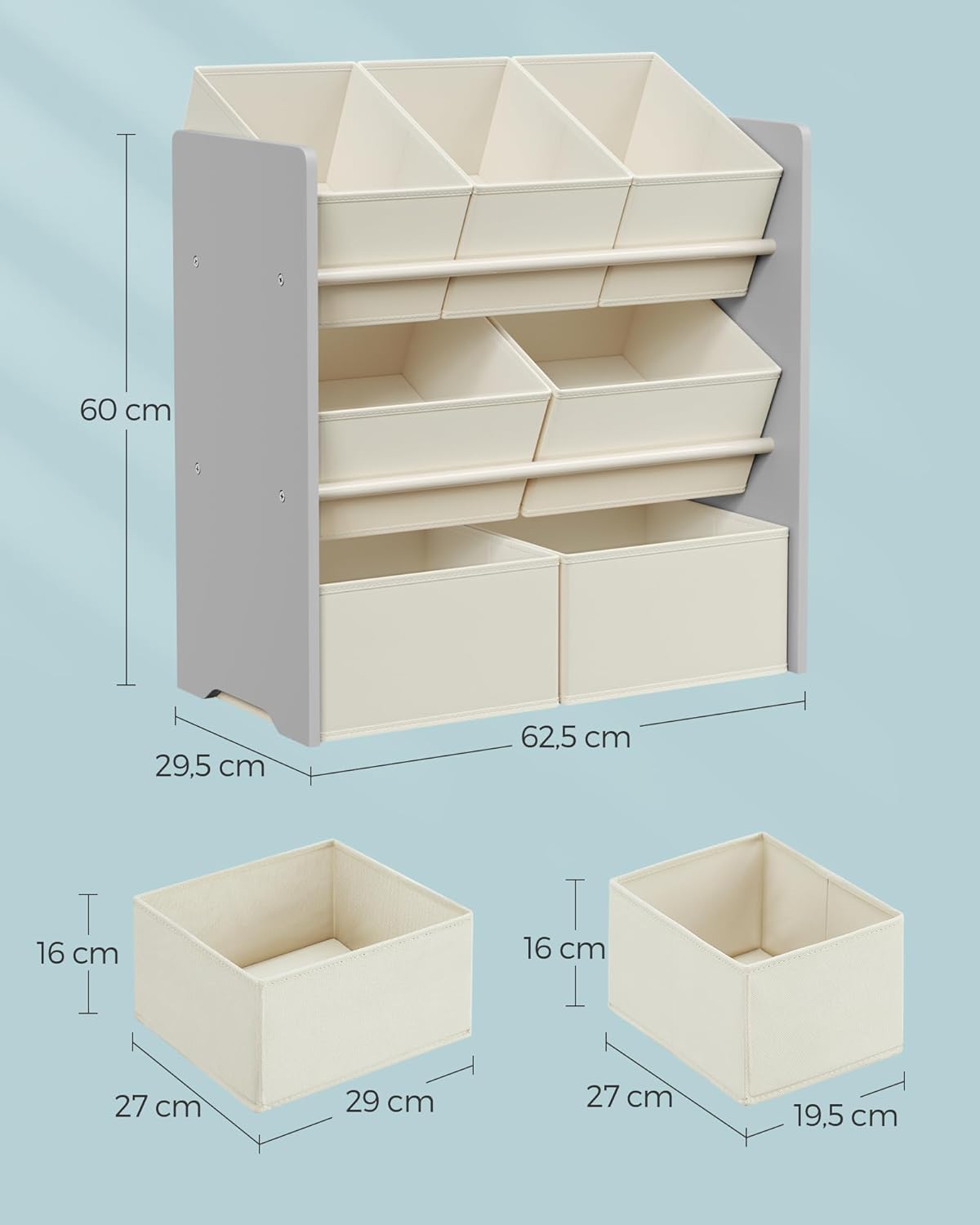 SONGMICS Children's Shelf GKR034G10