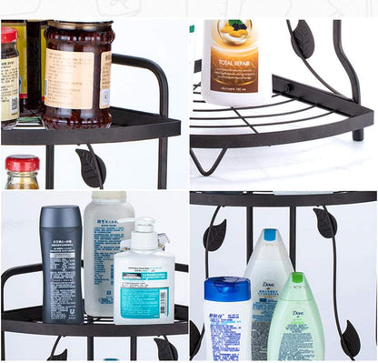 2-Tier Multifunctional Corner Rack