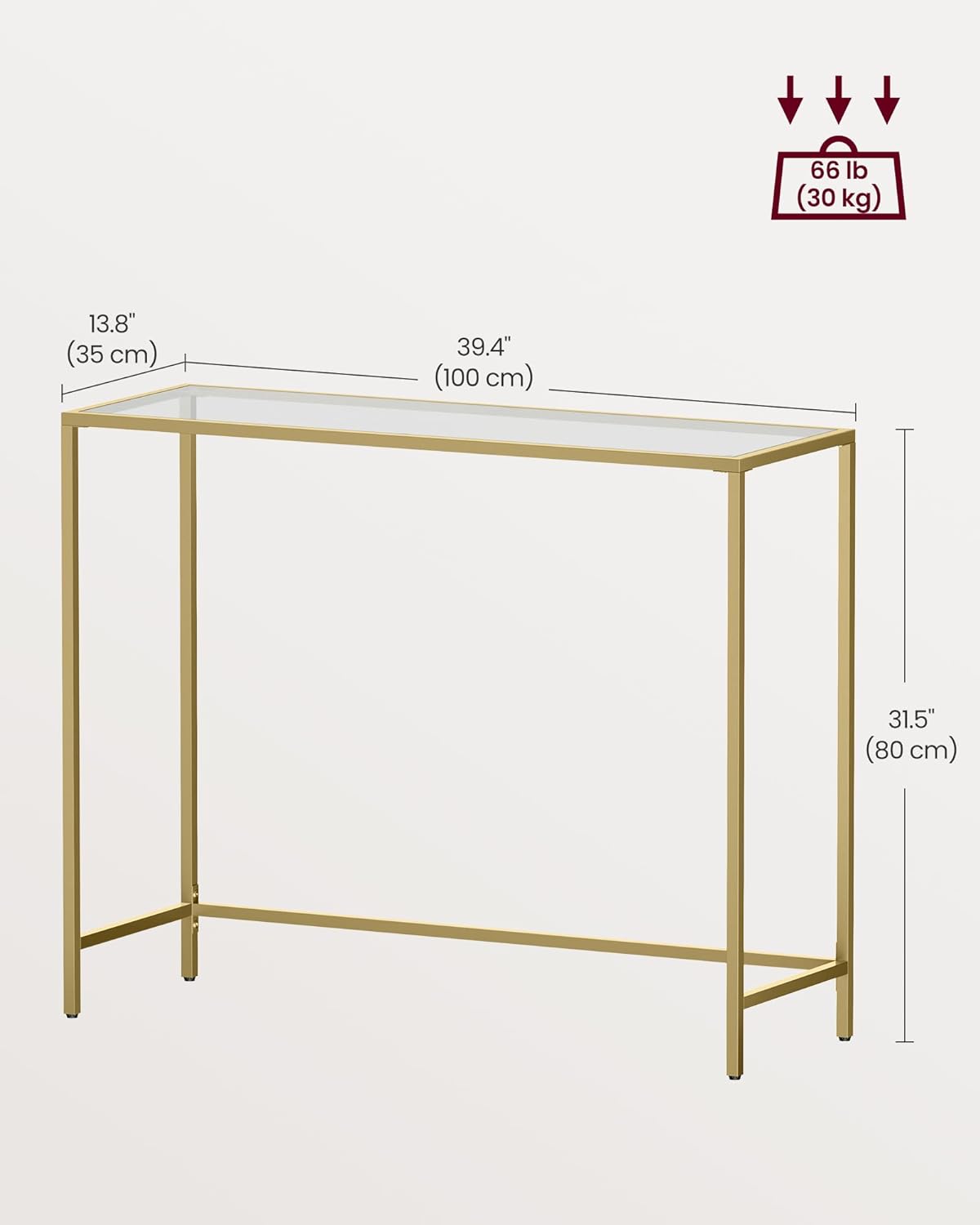 Tempered Glass Sofa Table