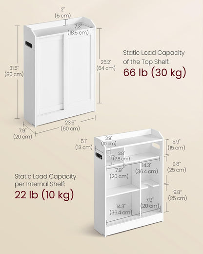 VASAGLE Bathroom Cabinet UBBC752W01
