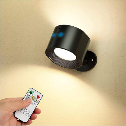 Touch & Remote Control Indoor Wireless Rechargeable Wall Lamp