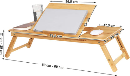 SONGMICS Bamboo Laptop Desk LLD004