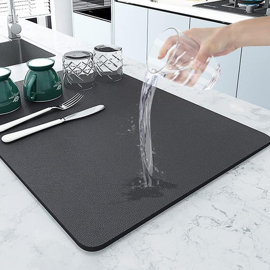 Super Water Absorbent Dish Draining Mat