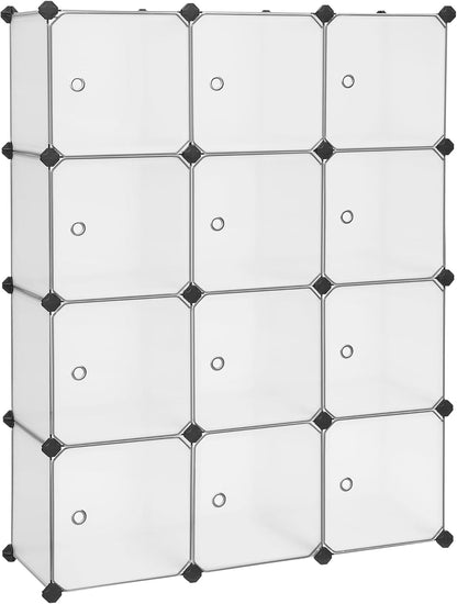 SONGMICS 12-Cube Shoe Rack LPC342W01