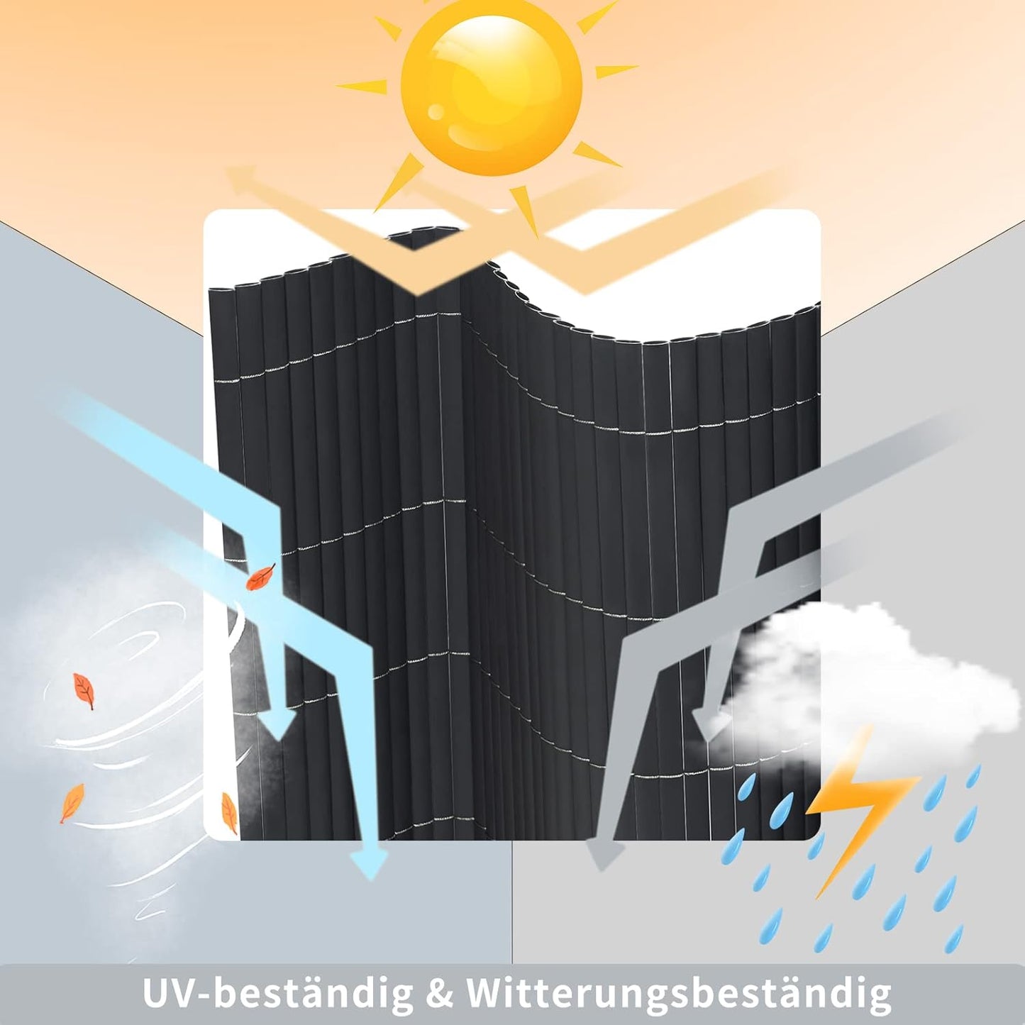 WOLTU PVC Privacy Screen Mat